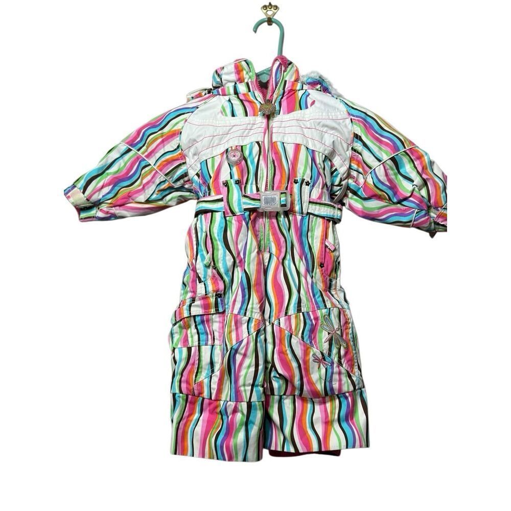Obermeyer Multi Colored Winter One Piece Snowsuit Toddler Girl's Size 1